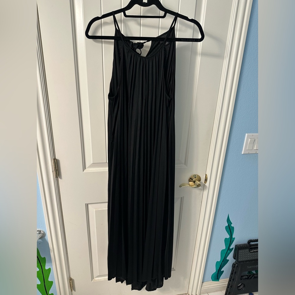 Mossimo Maxi Black Sleeveless Dress Large